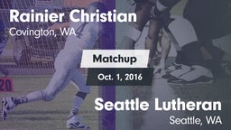 Matchup: Rainier Christian vs. Seattle Lutheran  2016