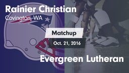 Matchup: Rainier Christian vs. Evergreen Lutheran 2016