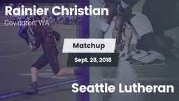 Matchup: Rainier Christian vs. Seattle Lutheran 2018