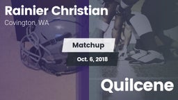 Matchup: Rainier Christian vs. Quilcene 2018