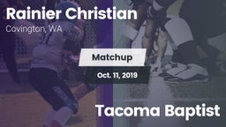 Matchup: Rainier Christian vs. Tacoma Baptist 2019