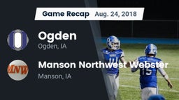Recap: Ogden  vs. Manson Northwest Webster  2018