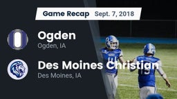 Recap: Ogden  vs. Des Moines Christian  2018