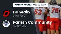Recap: Dunedin  vs. Parrish Community  2020