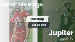 Matchup: Seminole Ridge vs. Jupiter  2016