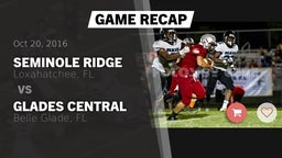 Recap: Seminole Ridge  vs. Glades Central  2016