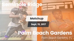 Matchup: Seminole Ridge vs. Palm Beach Gardens 2017