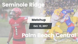 Matchup: Seminole Ridge vs. Palm Beach Central  2017