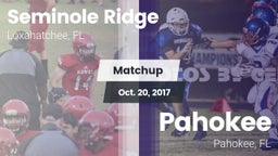 Matchup: Seminole Ridge vs. Pahokee  2017