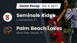 Recap: Seminole Ridge  vs. Palm Beach Lakes  2017