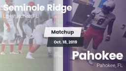 Matchup: Seminole Ridge vs. Pahokee  2019