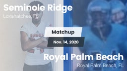 Matchup: Seminole Ridge vs. Royal Palm Beach  2020