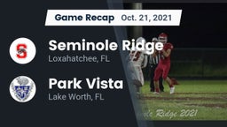 Recap: Seminole Ridge  vs. Park Vista  2021