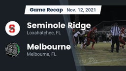 Recap: Seminole Ridge  vs. Melbourne  2021
