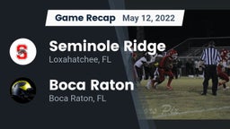 Recap: Seminole Ridge  vs. Boca Raton  2022