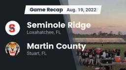 Recap: Seminole Ridge  vs. Martin County  2022