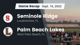 Recap: Seminole Ridge  vs. Palm Beach Lakes  2022