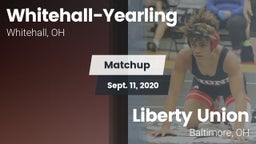 Matchup: Whitehall-Yearling vs. Liberty Union  2020