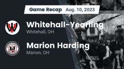 Recap: Whitehall-Yearling  vs. Marion Harding  2023