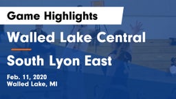 Walled Lake Central  vs South Lyon East  Game Highlights - Feb. 11, 2020