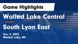 Walled Lake Central  vs South Lyon East  Game Highlights - Jan. 4, 2022