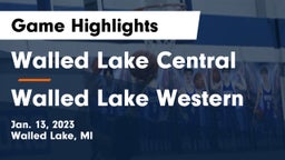 Walled Lake Central  vs Walled Lake Western  Game Highlights - Jan. 13, 2023