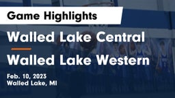 Walled Lake Central  vs Walled Lake Western  Game Highlights - Feb. 10, 2023