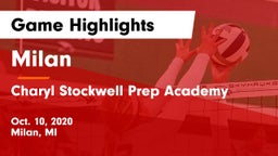 Milan  vs Charyl Stockwell Prep Academy Game Highlights - Oct. 10, 2020