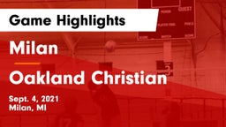 Milan  vs Oakland Christian  Game Highlights - Sept. 4, 2021