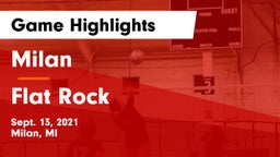Milan  vs Flat Rock Game Highlights - Sept. 13, 2021