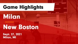 Milan  vs New Boston  Game Highlights - Sept. 27, 2021
