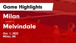 Milan  vs Melvindale Game Highlights - Oct. 1, 2022