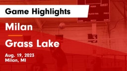 Milan  vs Grass Lake  Game Highlights - Aug. 19, 2023