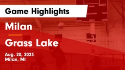 Milan  vs Grass Lake Game Highlights - Aug. 20, 2023