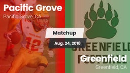 Matchup: Pacific Grove vs. Greenfield  2018