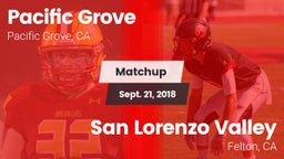 Matchup: Pacific Grove vs. San Lorenzo Valley  2018