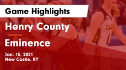 Henry County  vs Eminence  Game Highlights - Jan. 15, 2021