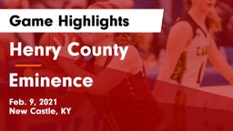 Henry County  vs Eminence  Game Highlights - Feb. 9, 2021