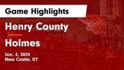 Henry County  vs Holmes  Game Highlights - Jan. 4, 2024