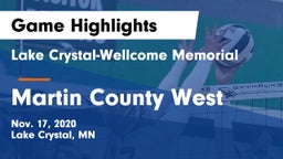 Lake Crystal-Wellcome Memorial  vs Martin County West  Game Highlights - Nov. 17, 2020