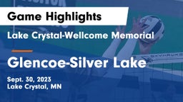 Lake Crystal-Wellcome Memorial  vs Glencoe-Silver Lake  Game Highlights - Sept. 30, 2023