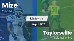 Matchup: Mize vs. Taylorsville  2017