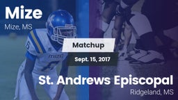 Matchup: Mize vs. St. Andrews Episcopal  2017