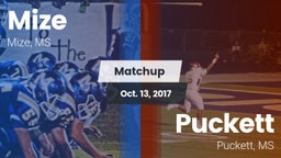 Matchup: Mize vs. Puckett  2017