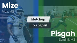 Matchup: Mize vs. Pisgah  2017