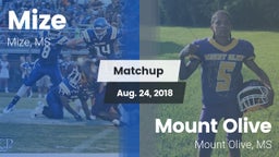 Matchup: Mize vs. Mount Olive  2018