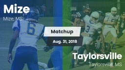 Matchup: Mize vs. Taylorsville  2018