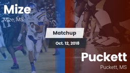 Matchup: Mize vs. Puckett  2018