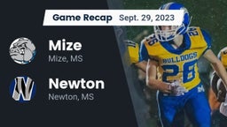 Recap: Mize  vs. Newton  2023