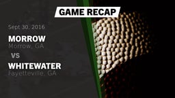 Recap: Morrow  vs. Whitewater  2016